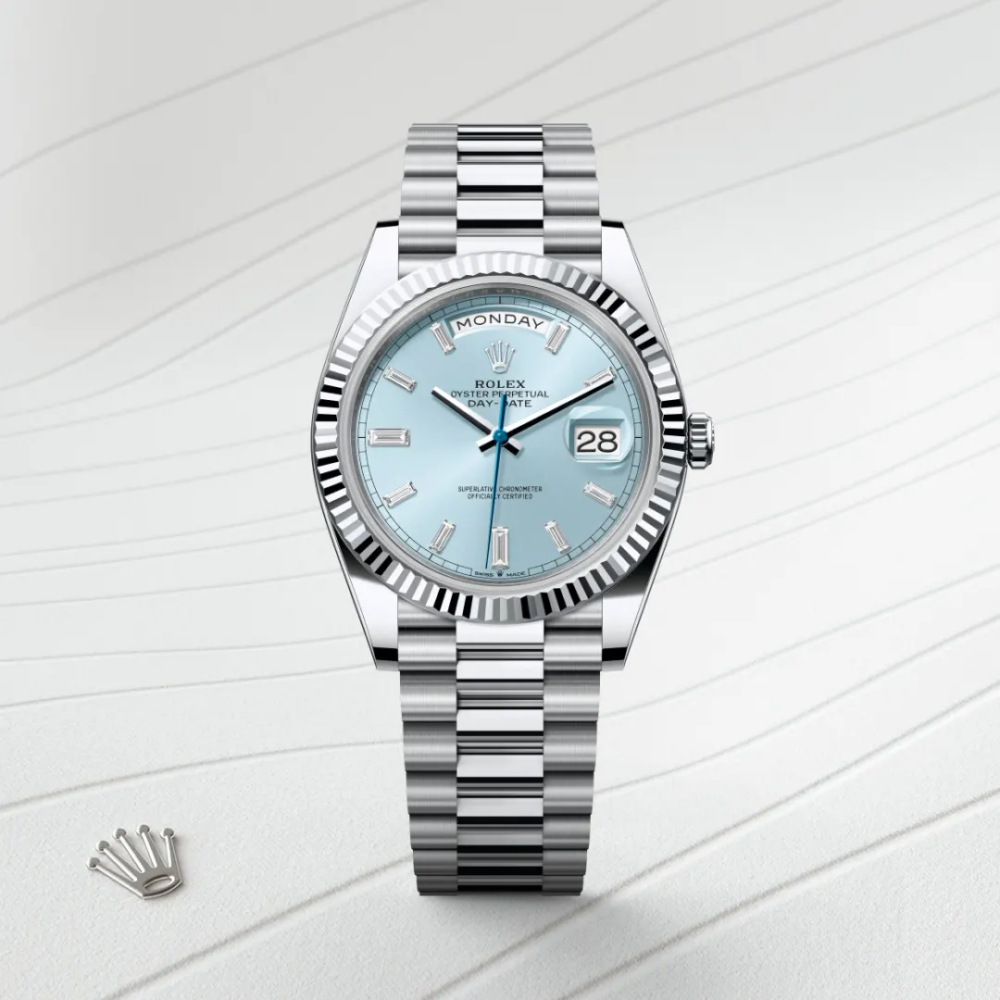 Day-Date 40 Platinum – Ice Blue Dial