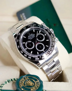 Cosmograph Daytona Stainless Steel Black Dial with Ceramic Bezel
