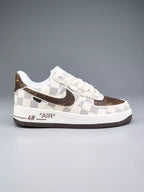 LV x Nike AF1 x Off-White Damier Heat Check (Custom)