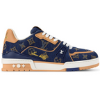 LV Trainer Sneaker Denim & Calf Leather Blue