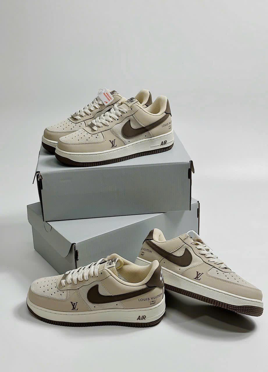 LV x Nike AF1 Cream Mocha Edition (Custom)