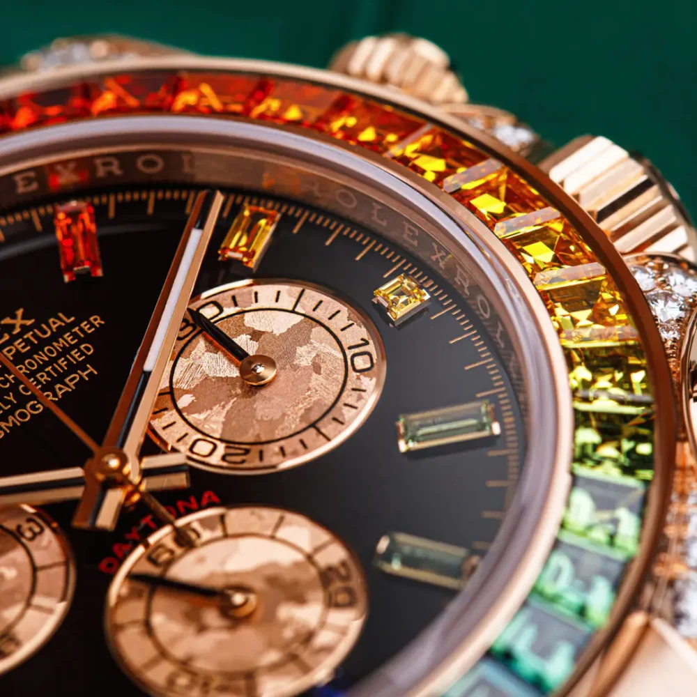 Cosmograph Daytona Rainbow Yellow Gold Black Dial