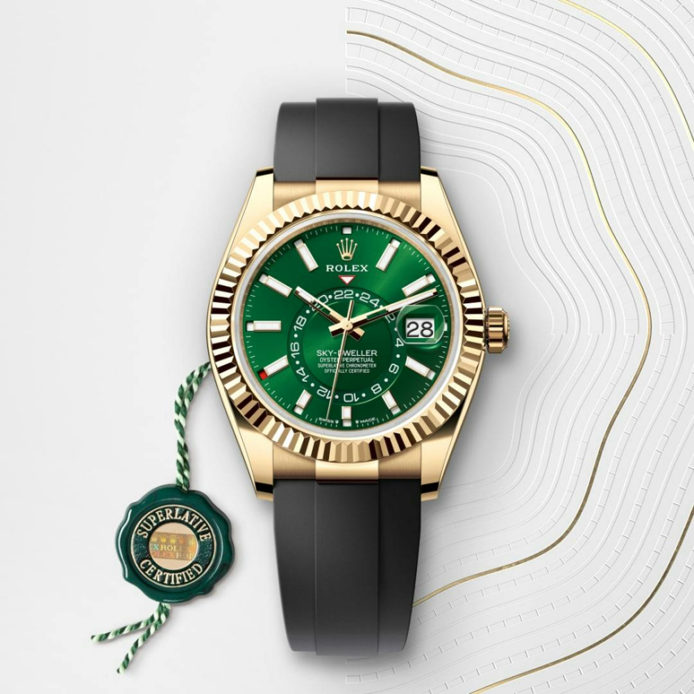 Sky-Dweller Oyster, 42 mm, yellow gold