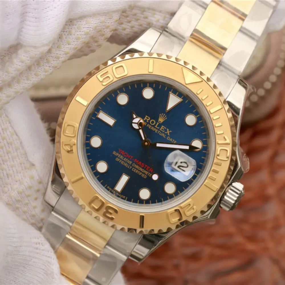 The Oyster Perpetual Yacht-Master Goldmix ( Gold & Blue Dial ) Stainless Steel 40mm
