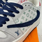 LV x Nike Air Jordan 1 Low “Tricolor Monogram” (Custom)