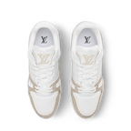 LV Trainer Beige Monogram Leather Sneaker