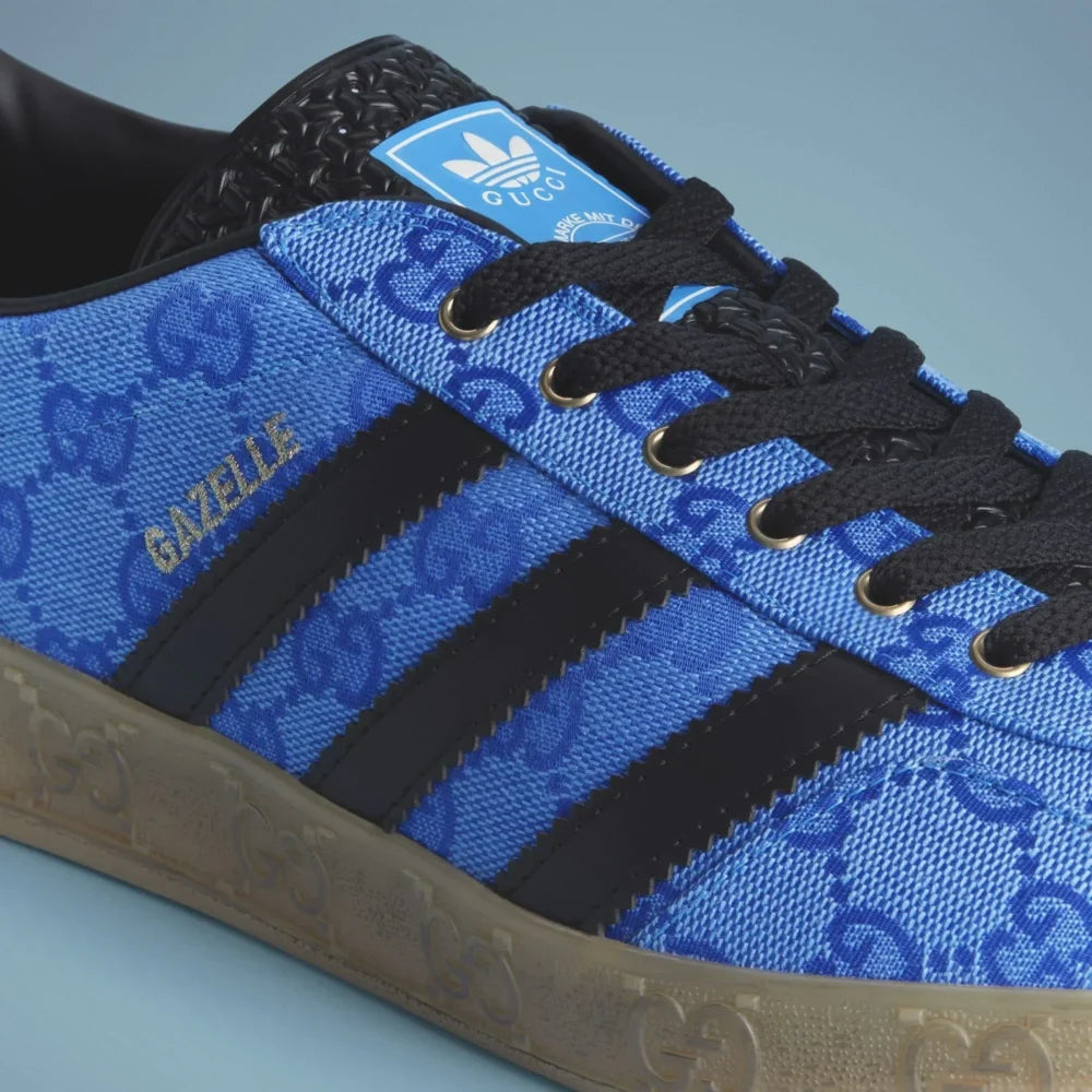 Adidas x Gucci Gazelle ‘Blue GG Monogram’