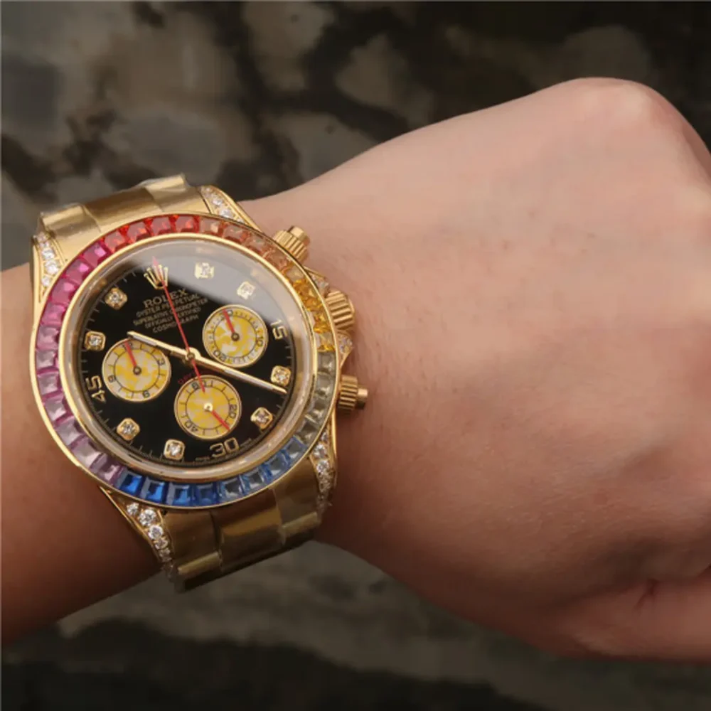 Cosmograph Daytona Rainbow Everose Gold Black Dial