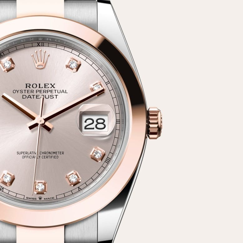 Datejust 41 Oyster, 41 mm, Oystersteel and Everose gold