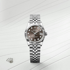 Datejust 31 Oyster, 31 mm, Oystersteel and white gold