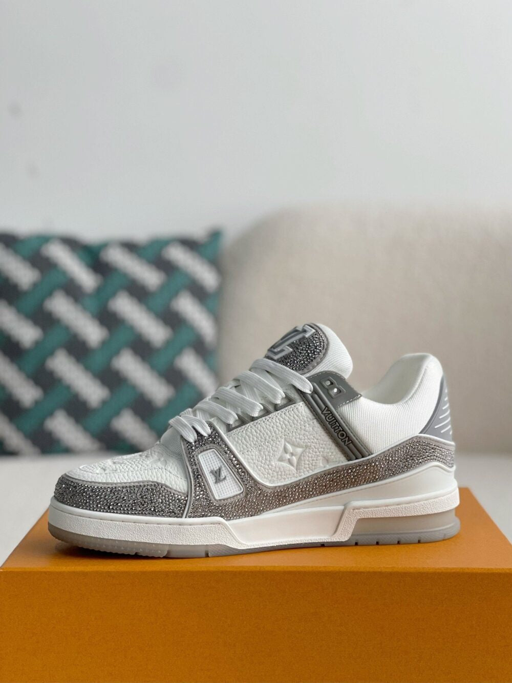 LV Trainer Sneaker ‘Denim Monogram Grey Diamond’
