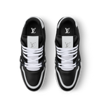 LV Trainer Black Monogram Leather Sneaker