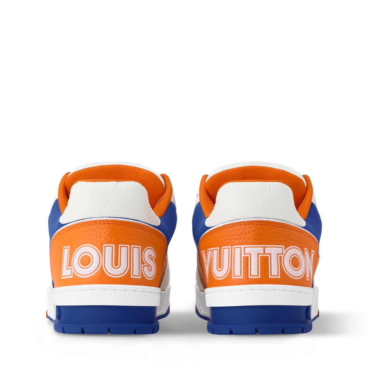 LV Trainer Sneaker Orange Velcro Strap
