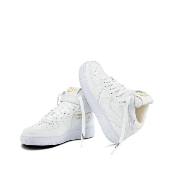 LV x Nike AF1 Mid White