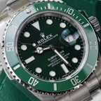 Submariner Stainless Steel “The Hulk” Green Dial Cerachrom Bezel