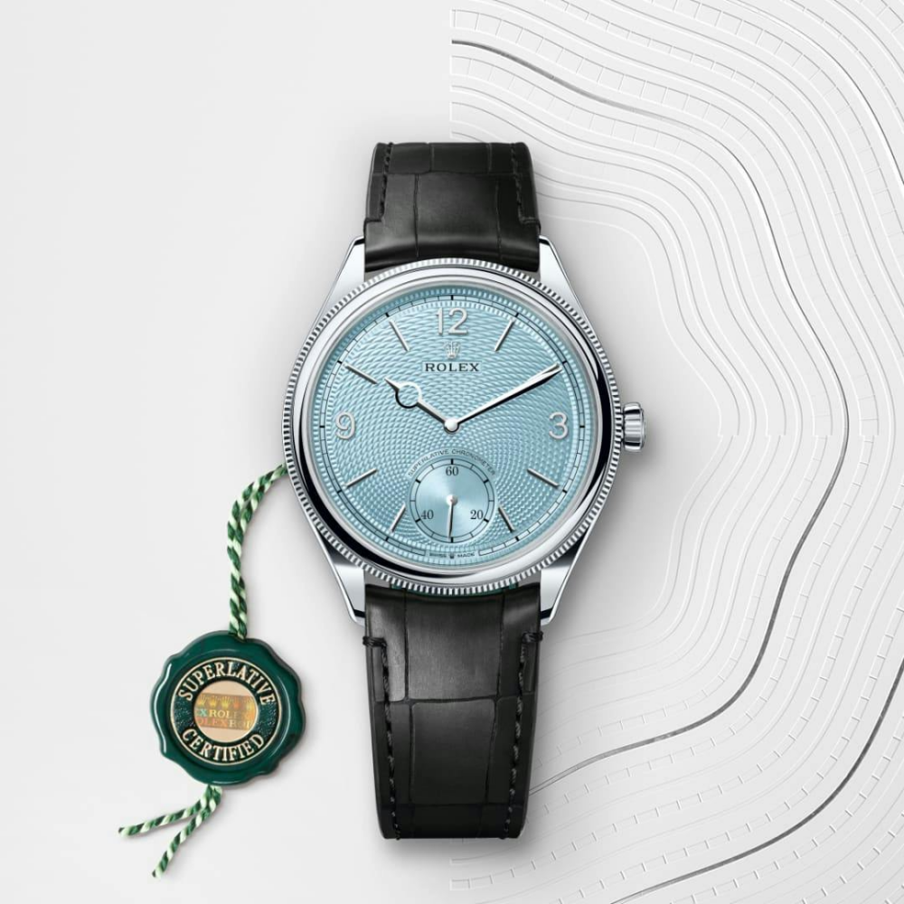 1908 39 mm, platinum, polished finish