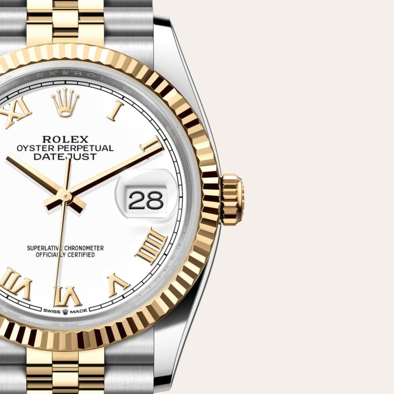 Datejust 36 Oyster, 36 mm, Oystersteel and yellow gold