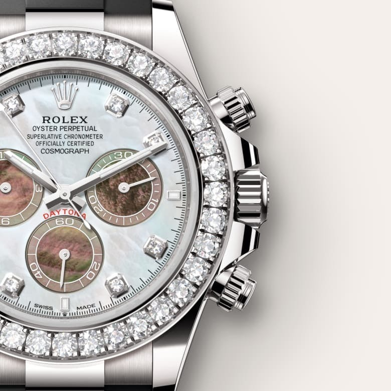 Cosmograph Daytona Oyster 40 mm white gold and diamonds