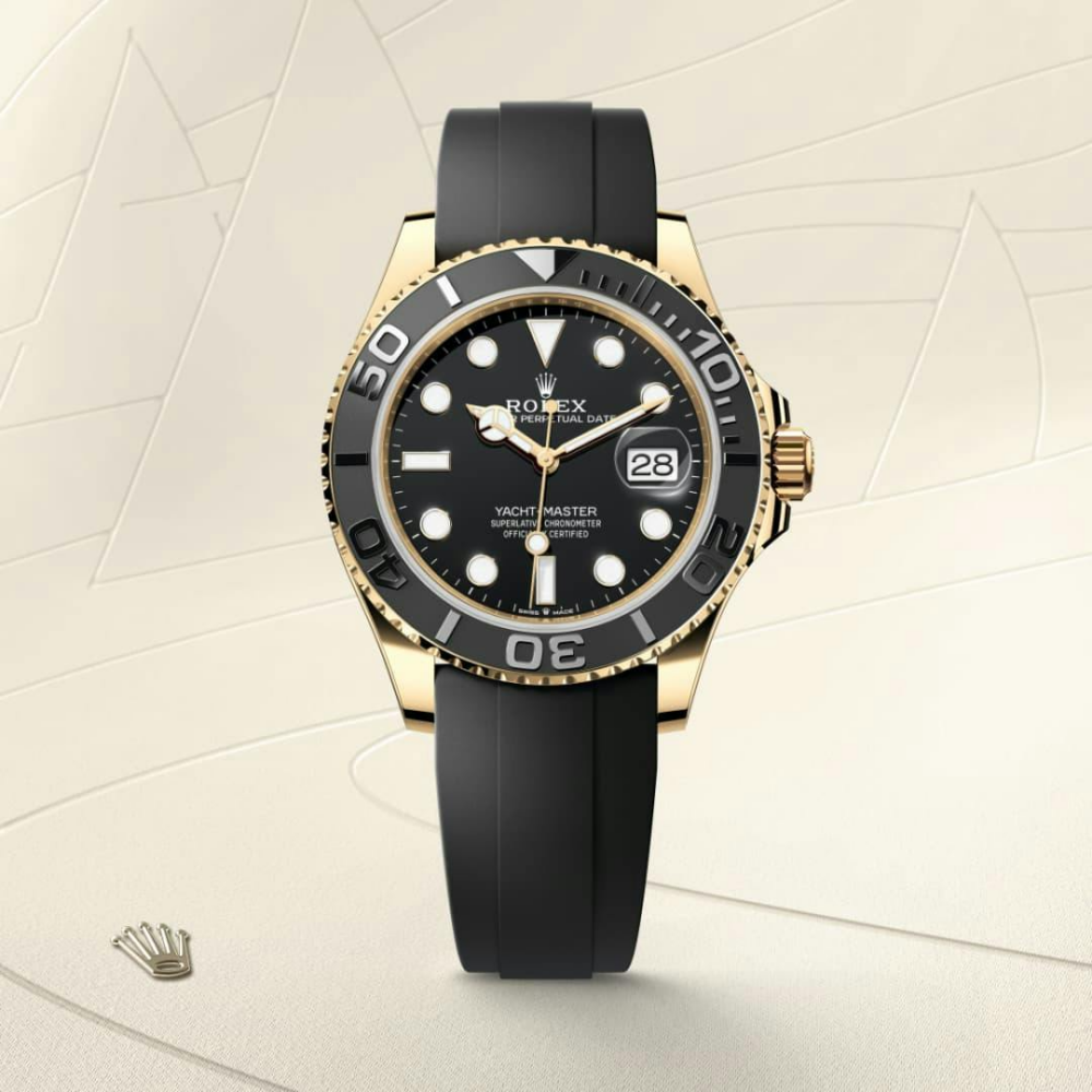 Yacht-Master 42 Oyster, 42 mm, yellow gold