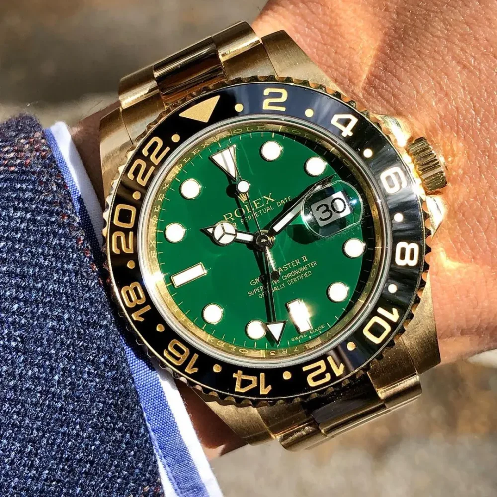 GMT-Master II “Green Dial” Yellow Gold