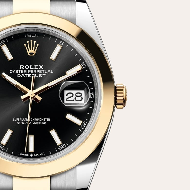 Datejust 41 Oyster, 41 mm, Oystersteel and yellow gold