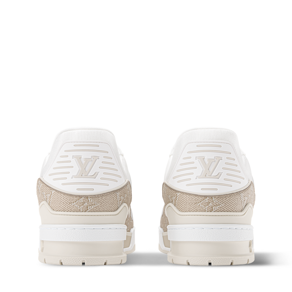 LV Trainer Beige Monogram Leather Sneaker