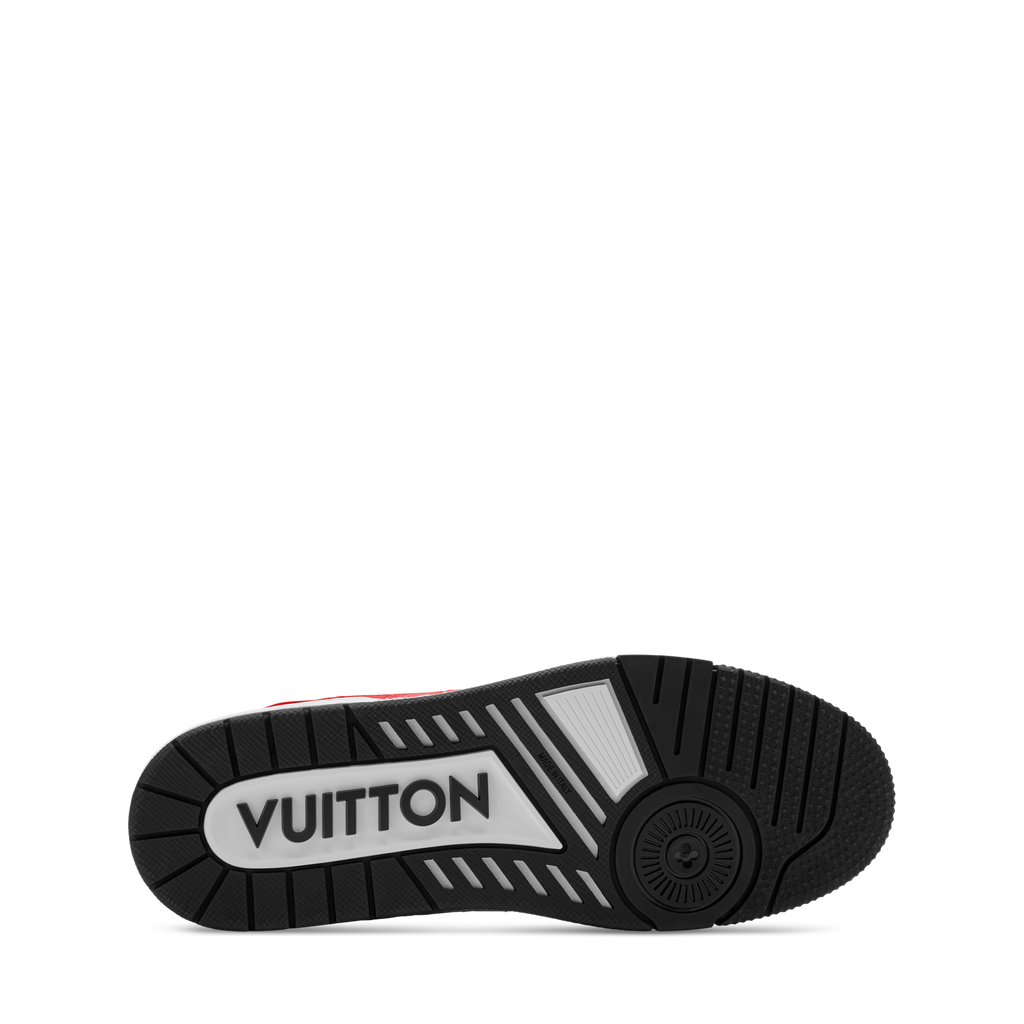 LV Trainer Sneaker Red Alligator Leather