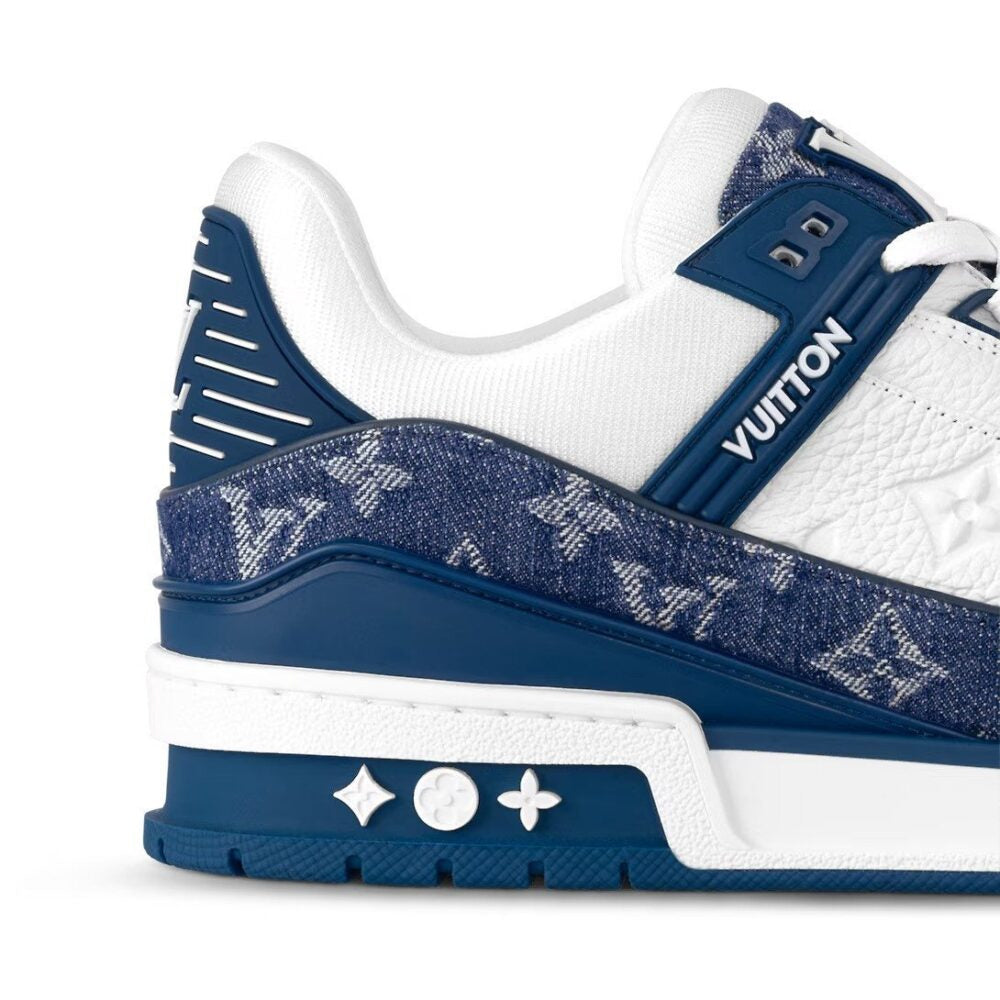 LV Trainer Sneaker Denim Monogram Blue