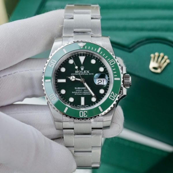 Submariner Stainless Steel “The Hulk” Green Dial Cerachrom Bezel
