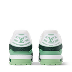 LV Trainer Green Monogram Leather Sneaker