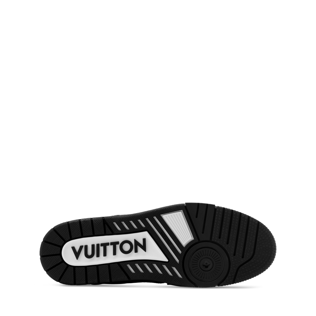 LV Trainer Black Monogram Leather Sneaker