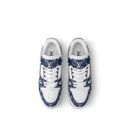 LV Trainer Sneaker Denim Monogram Blue