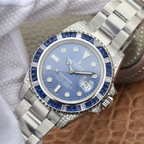 Submariner Date 18K White Gold Diamonds Sapphires 40MM