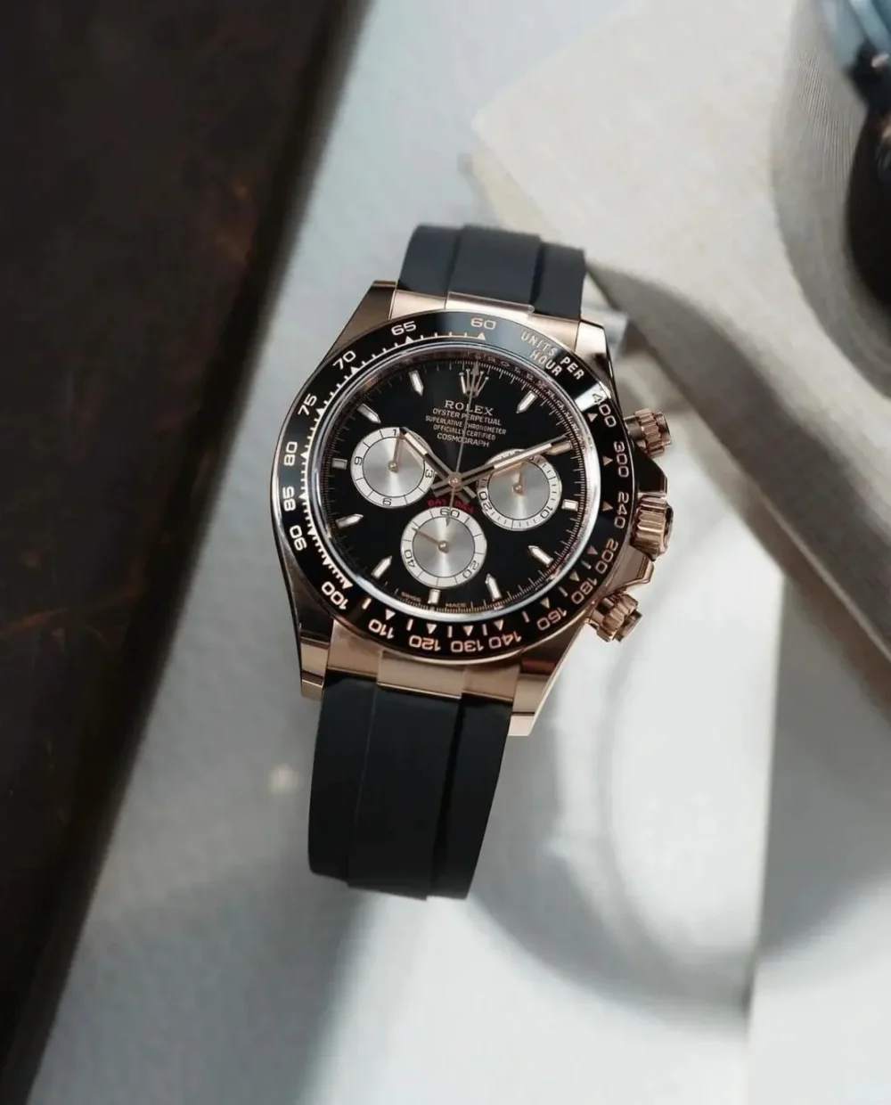 Cosmograph Daytona Everose Gold Chocolate Dial with Oysterflex Bracelet