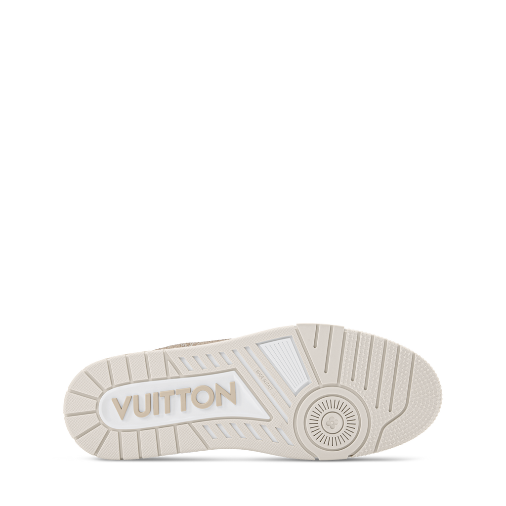 LV Trainer Beige Monogram Leather Sneaker