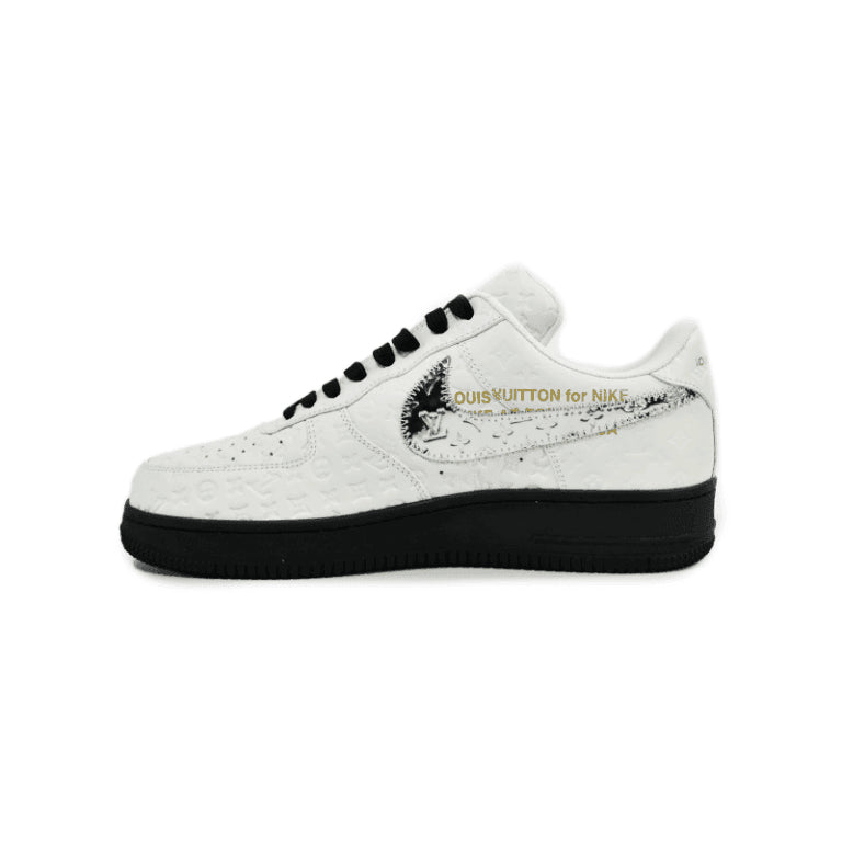 LV x Nike AF1 Low White Black Silver