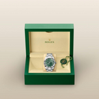 Sky-Dweller Stainless Steel, Green Index Dial, 42 mm