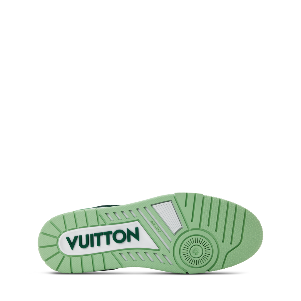 LV Trainer Green Monogram Leather Sneaker