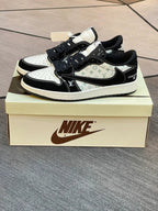 LV x Nike Air Jordan 1 Low “Panda Monogram” (Custom)