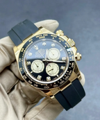 Cosmograph Daytona Yellow Gold Black Dial with Diamond Hour Markers