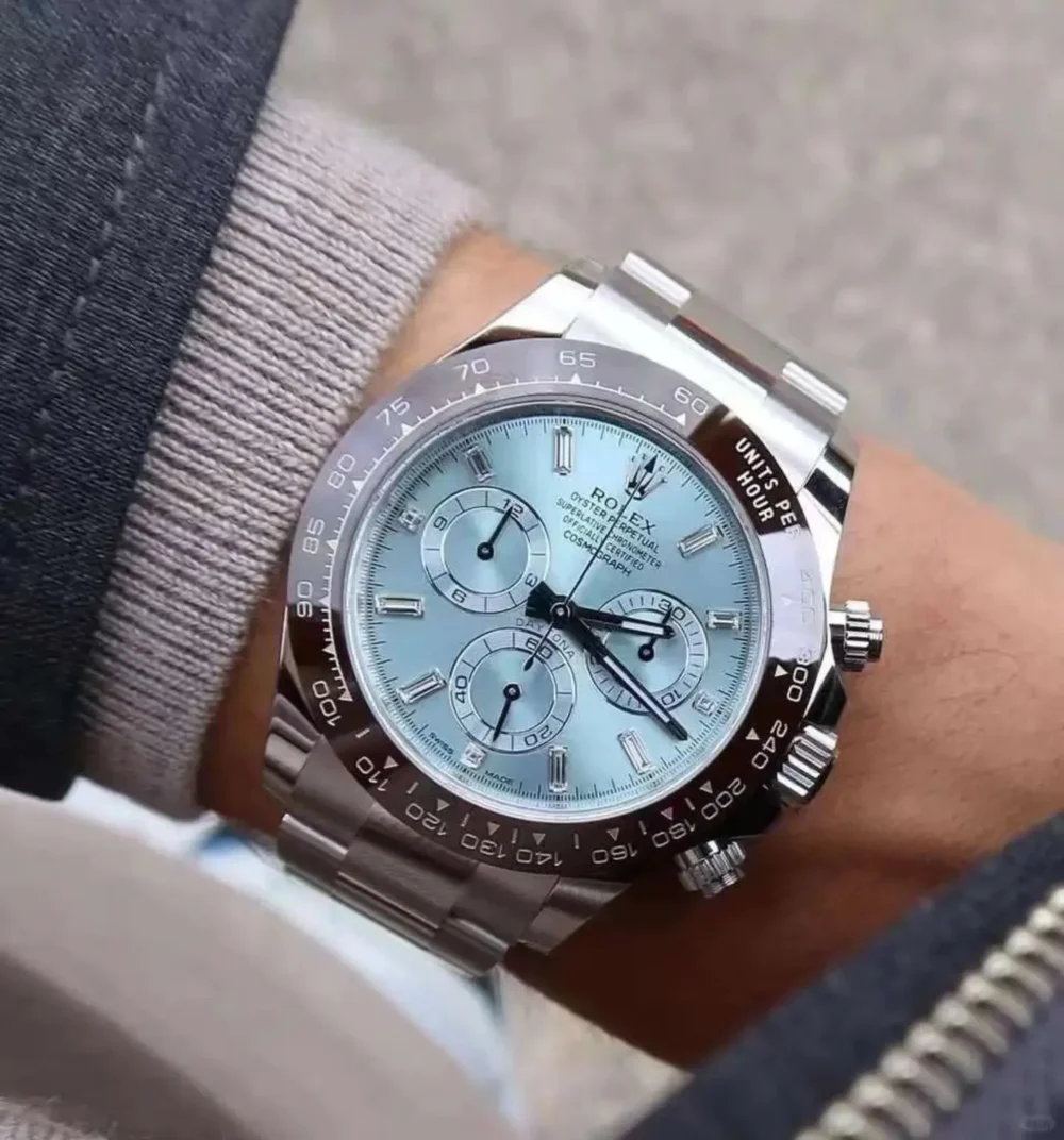 Cosmograph Daytona 40mm Platinum Ice-Blue Dial m116506-0002