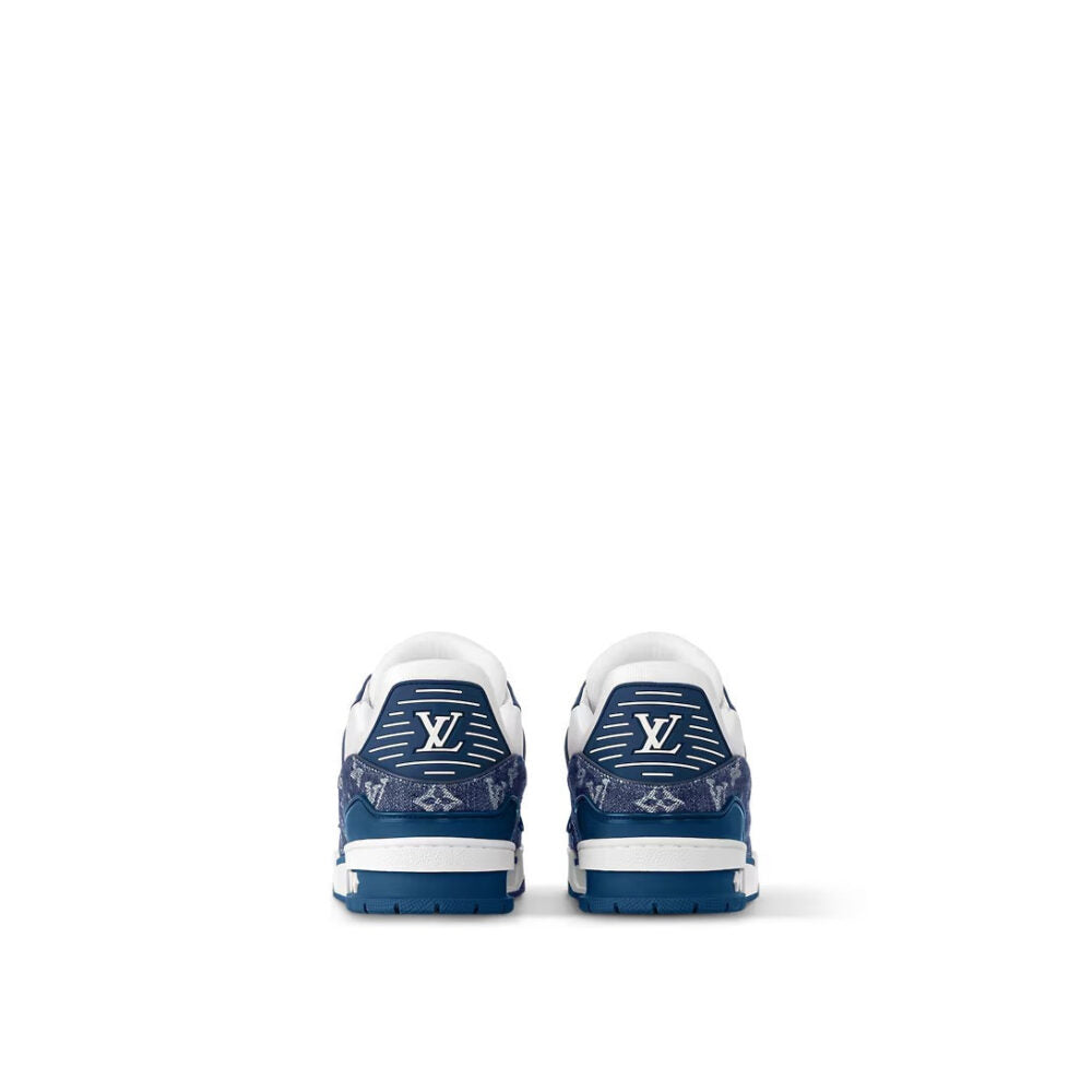 LV Trainer Sneaker Denim Monogram Blue