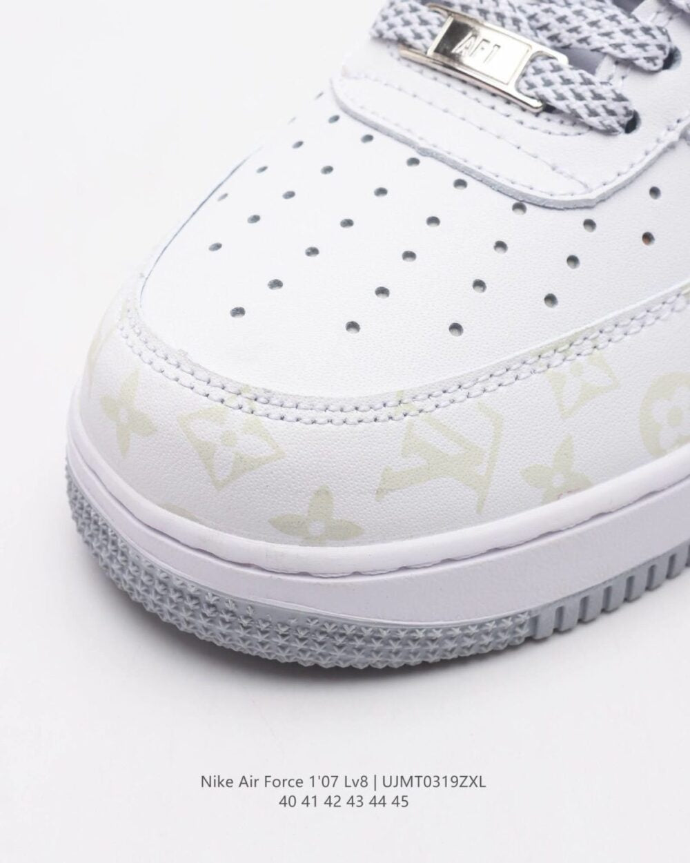 LV x Nike AF1 Monogram Grey Frost Edition (Custom)