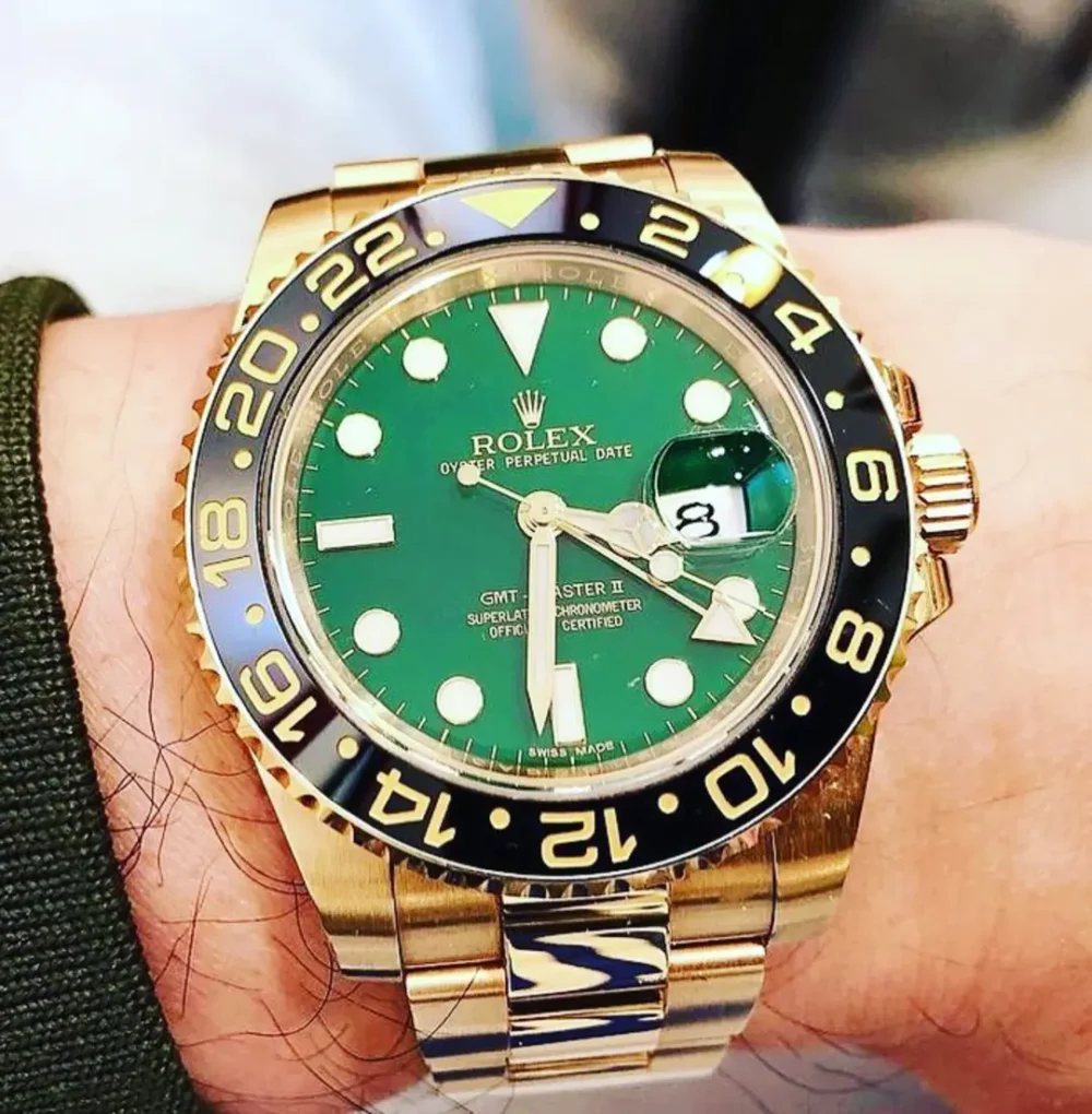 GMT-Master II “Green Dial” Yellow Gold