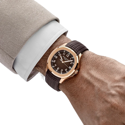 Aquanaut 5167R-001 Rose Gold Brown Dial