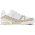 LV Trainer Beige Monogram Leather Sneaker