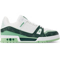 LV Trainer Green Monogram Leather Sneaker