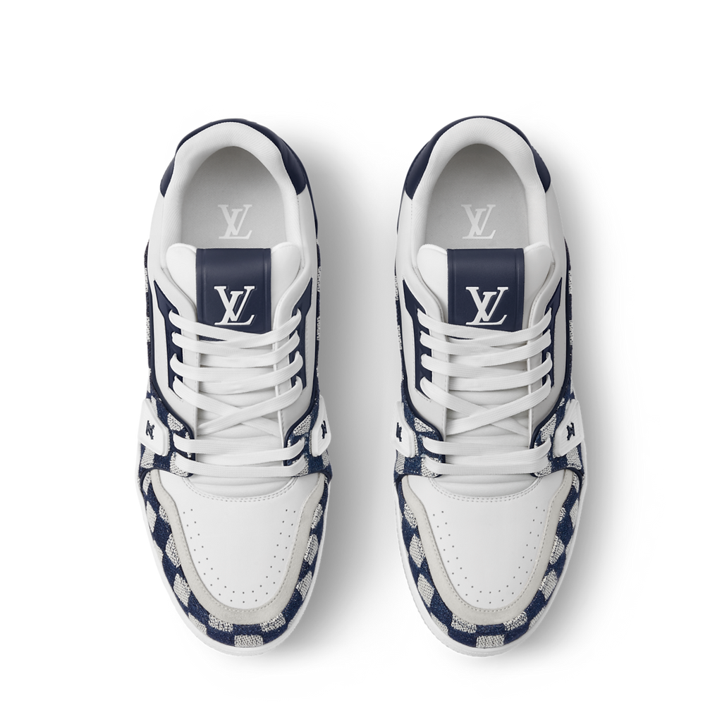 LV Trainer Sneaker Damier Moka Blue