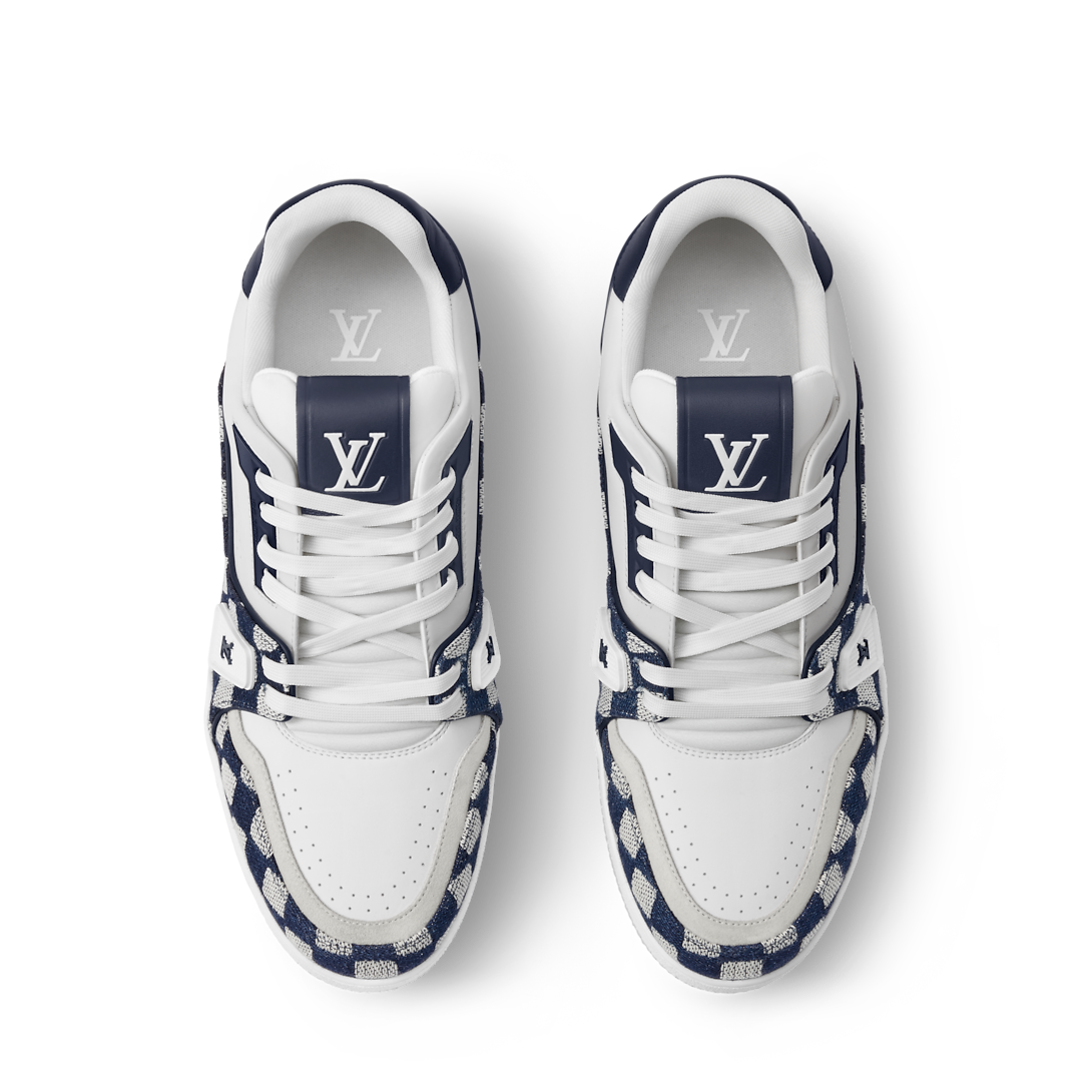 LV Trainer Sneaker Damier Moka Blue