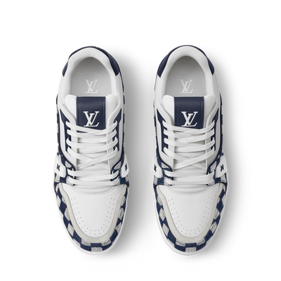 LV Trainer Sneaker Damier Moka Blue